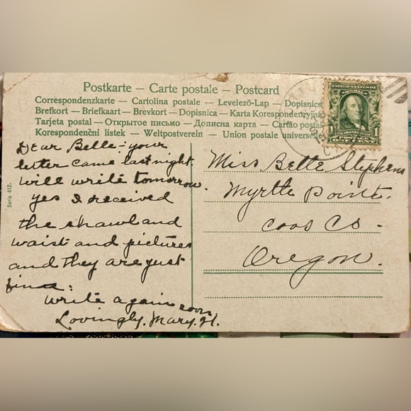 Vintage Women Playing Tennis in Tennis Costume Court Real Picture Postcard - Picture 2 of 3